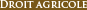 Droit agricole